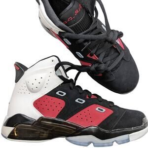 Nike Jordan 6-17-23 5.5Y womens 7 basketball sneaker shoe black white carmine